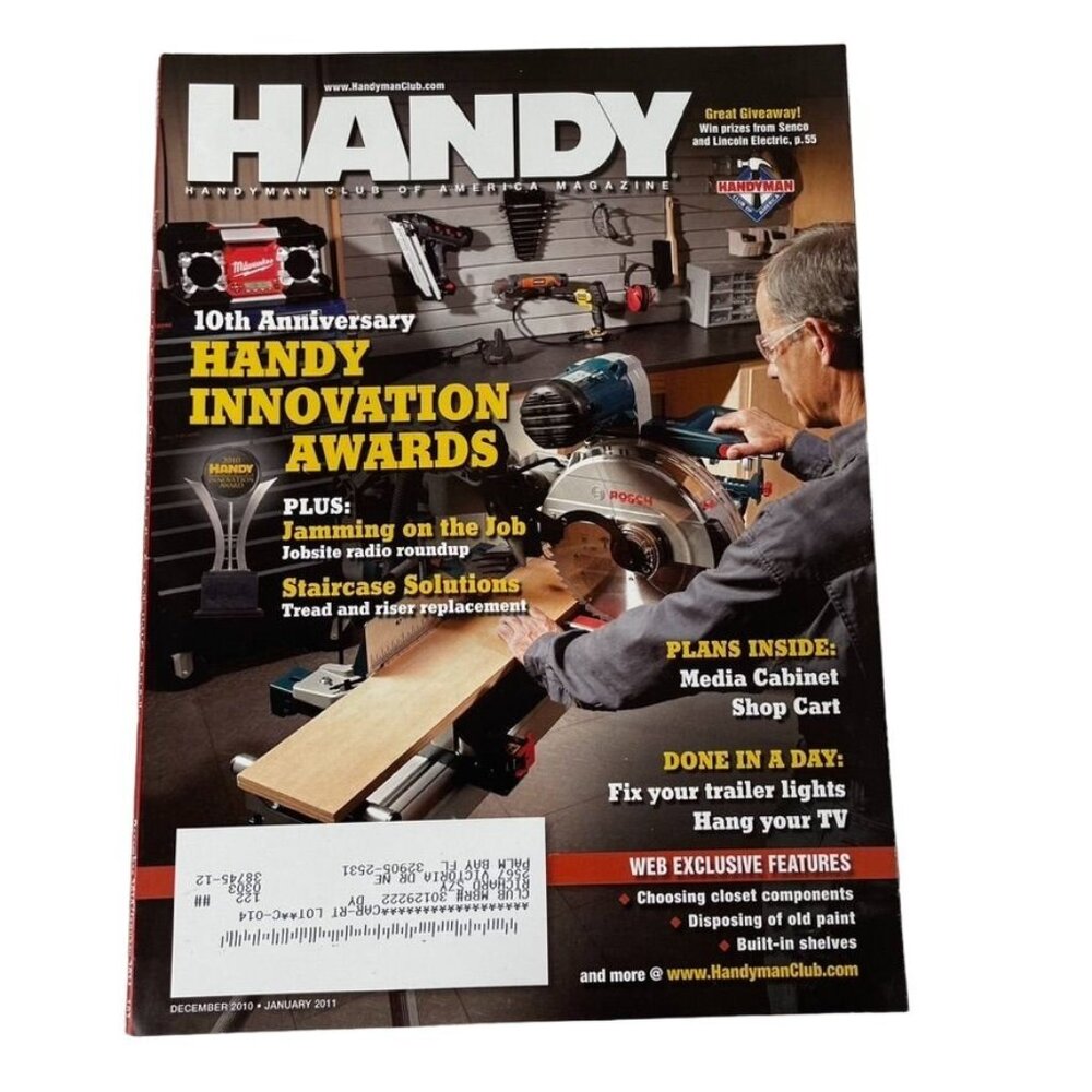 Handyman Club of America Magazine Vol 18 Issue 103 No 6 Dec Jan 2010 2011 u Shop